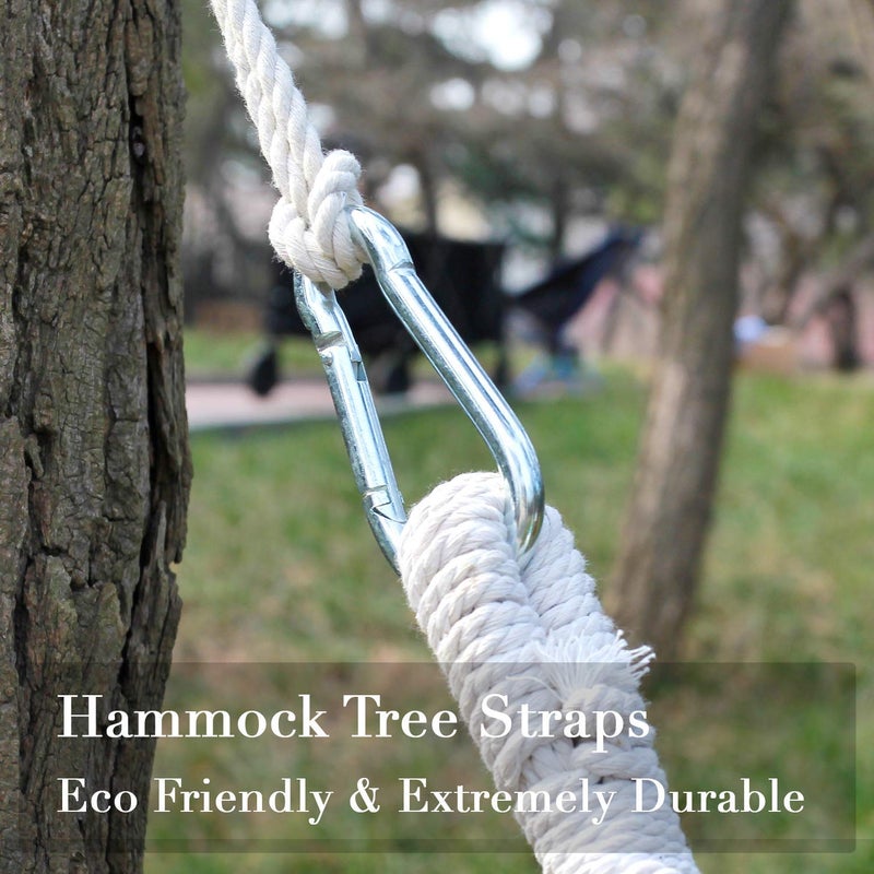 INNO STAGE 2 Tree Swing Hanging Straps Hammock Rope 13 FT Each with Heavy Duty Carabiner Hooks Kit for Camping or Tire Playground Accessories - Safer Extension Conversion/Easy Setup Indoor Outdoor - Image 2